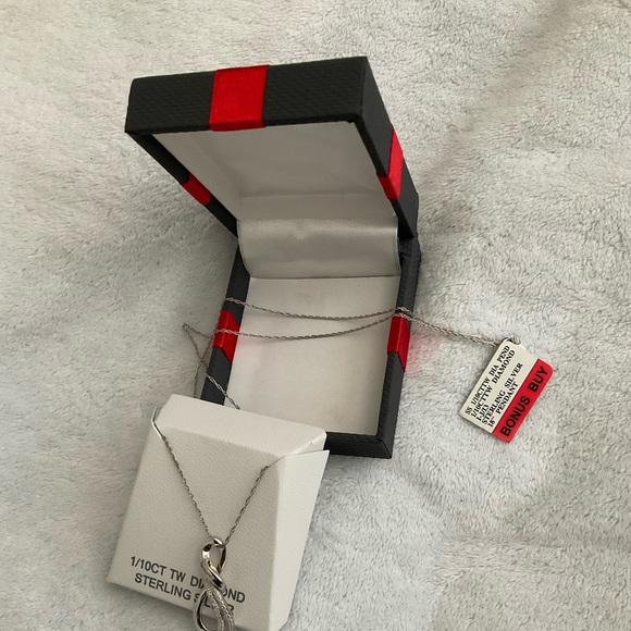 NWT 1/10CT TW DIAMOND STERLING  SILVER - Picture 6 of 10